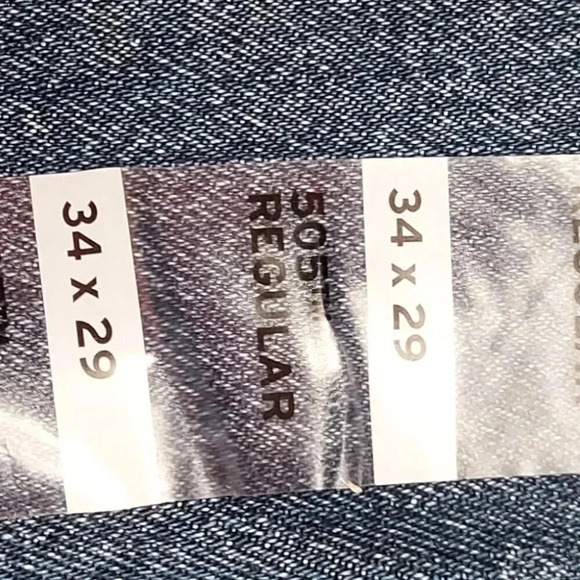 Levis Strauss & Co. 505 Regular Mens Jeans W34 L29 NWT - Picture 6 of 13